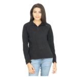 Fleece Black Sweatshirt