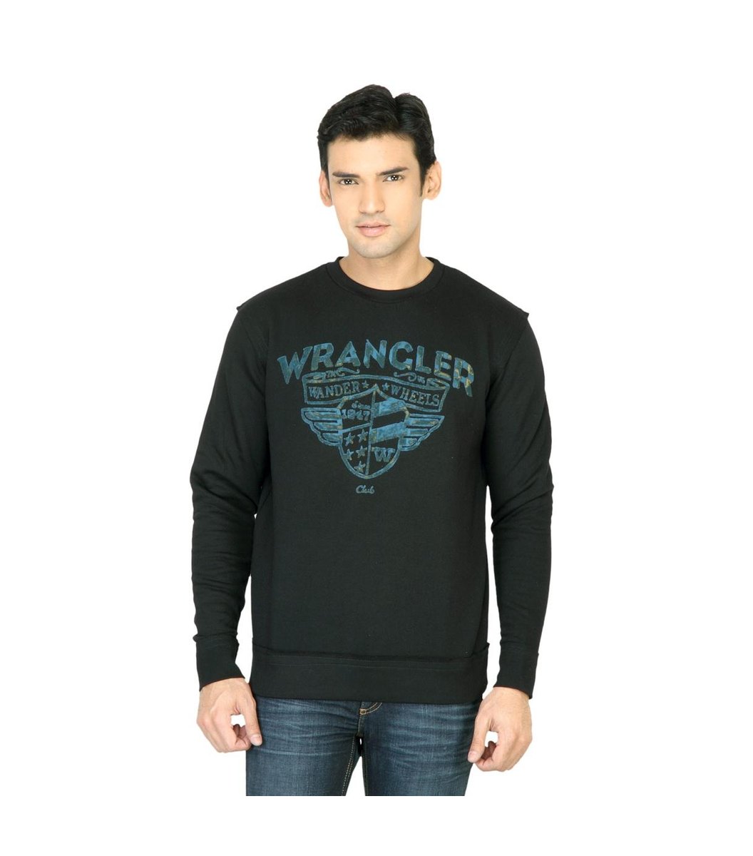 flock-print-black-sweatshirt Flock Print Black Sweatshirt