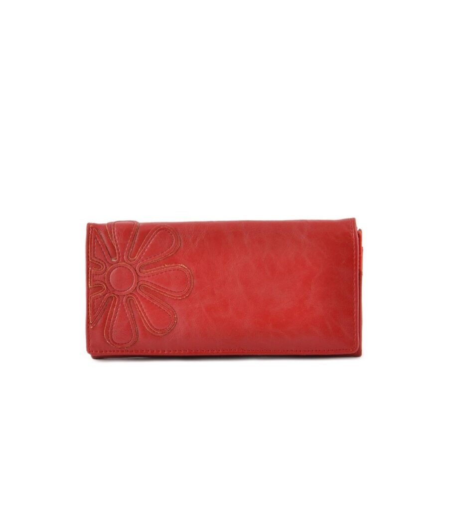 Flower Red Wallet