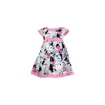 Girl Printed Off White Dress