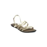 Gold Flats Heels
