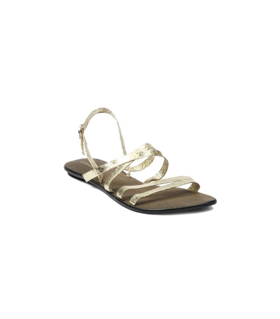 Gold Flats Heels