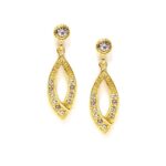 Gold Plated Drop Earrings