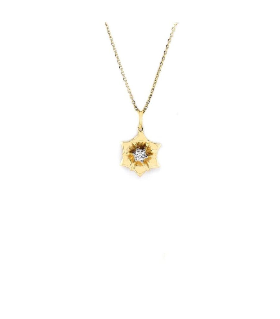 Gold Plated Pendant With Chain
