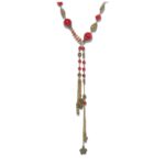 Gold Toned Eye Catcher Necklace