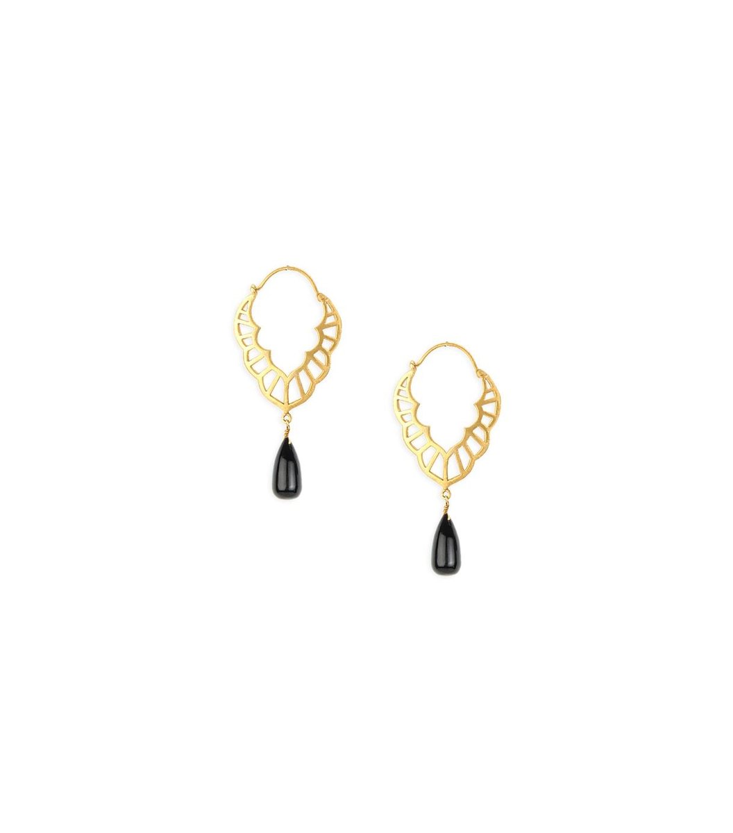 golden-black-earrings Golden & Black Earrings
