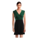 Green & Black Dress