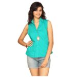 Green Blouse Shirt
