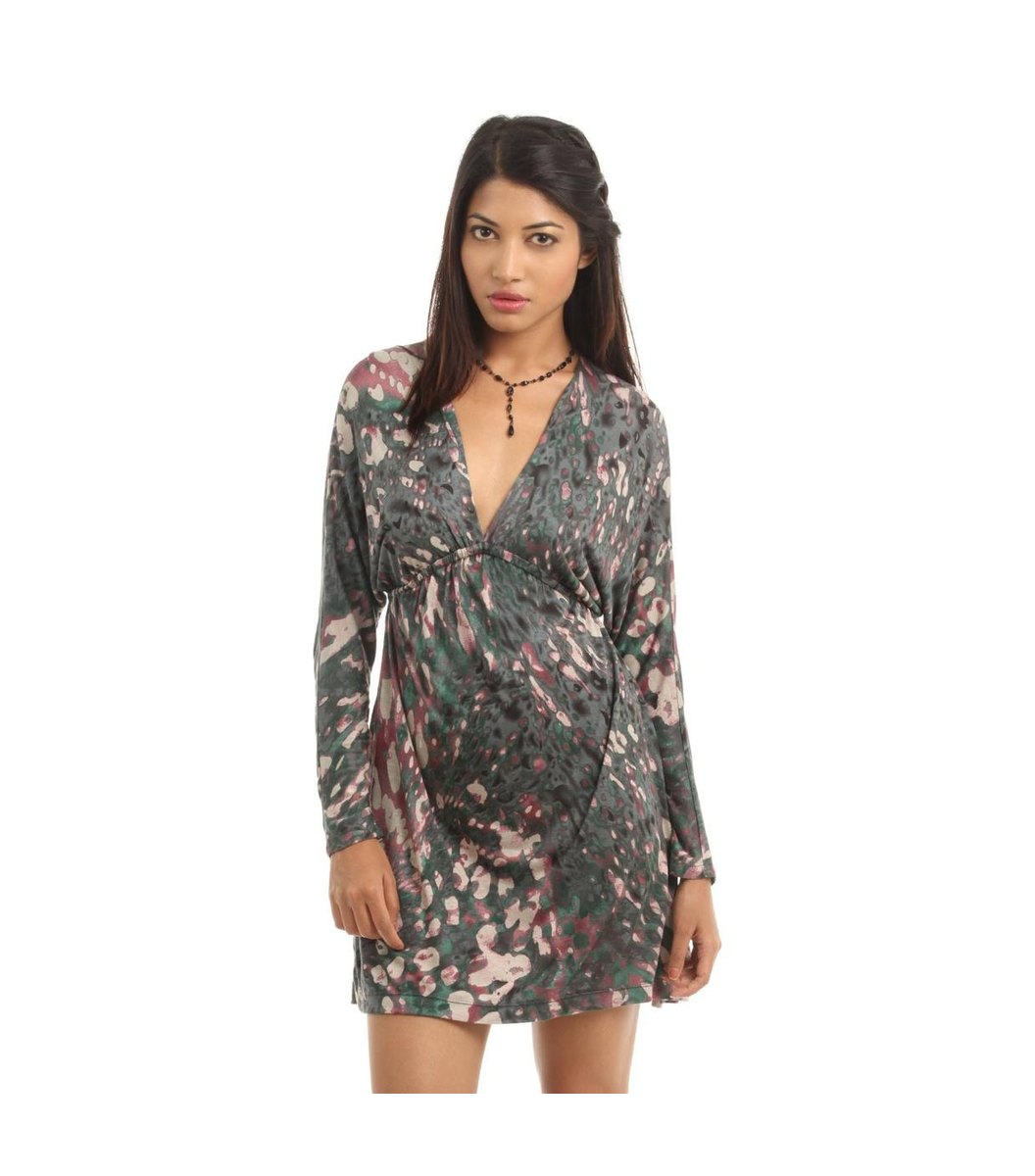 grey-printed-dress Grey Printed Dress