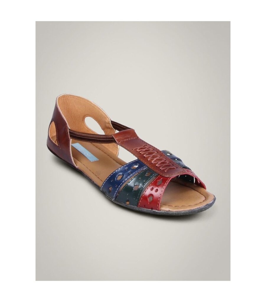Leather Brown Flats