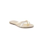 Leather Silver Flats