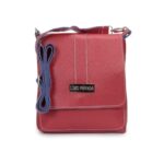 Leatherette Red Sling Bag Handbag