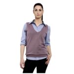 Light Winter Mauve Vest Sweater