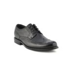Limit Leather Black Formal Shoes