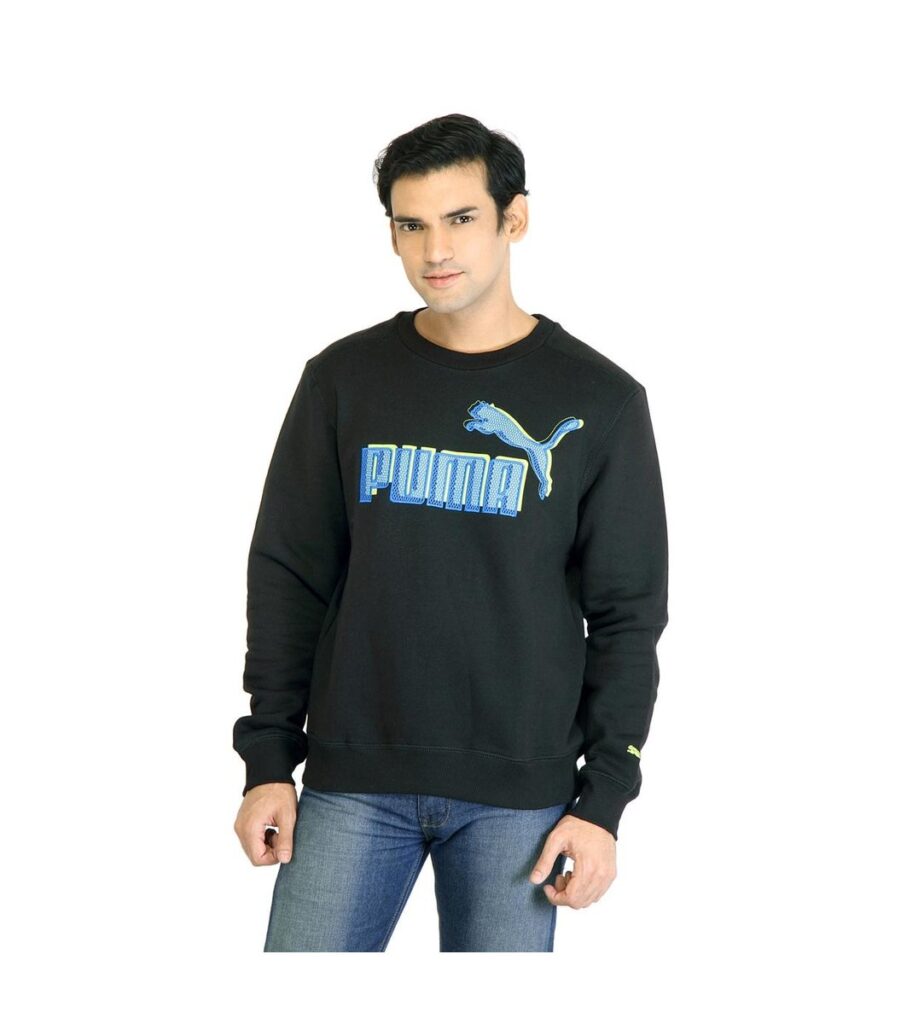 Logo Crew Black Sweatshirt