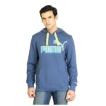 Logo Hooded Blue Sweatshirt