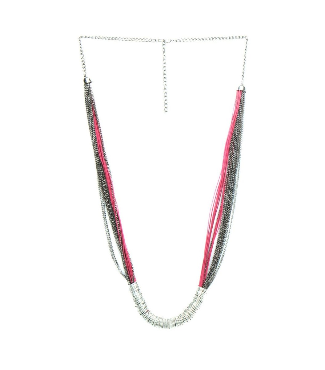 magenta-grey-necklace Magenta & Grey Necklace