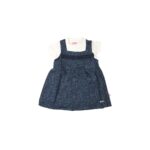 Navy Blue Floral Print Dress