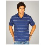 Navy Grey Stripe T-shirt