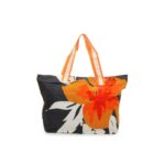 Orange And Black Tote Bag Handbag