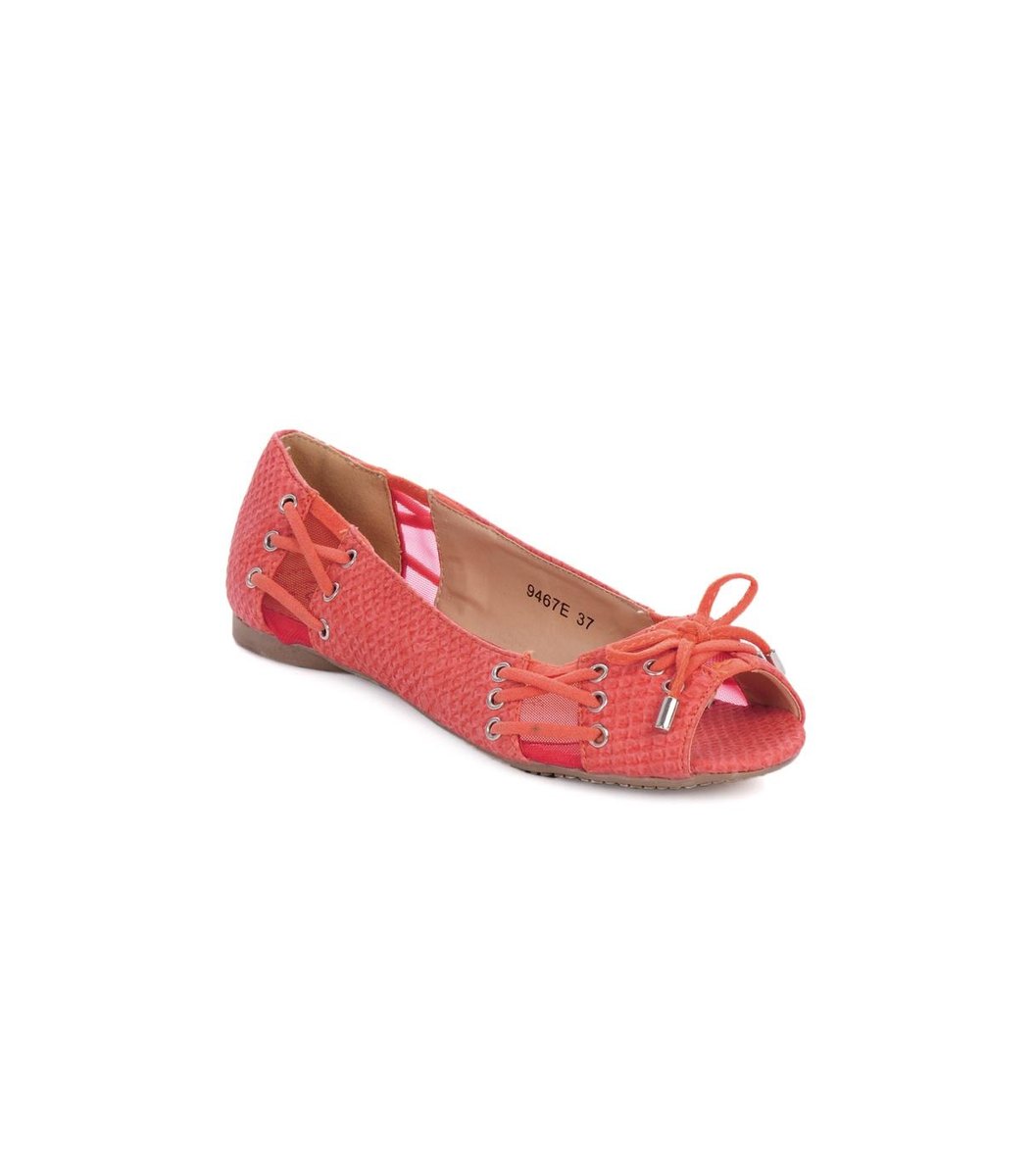 orange-casual-flats Orange Casual Flats