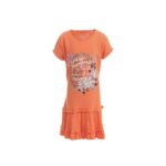 Orange Printed Dress