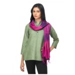 Pink Silk & Wool Stole