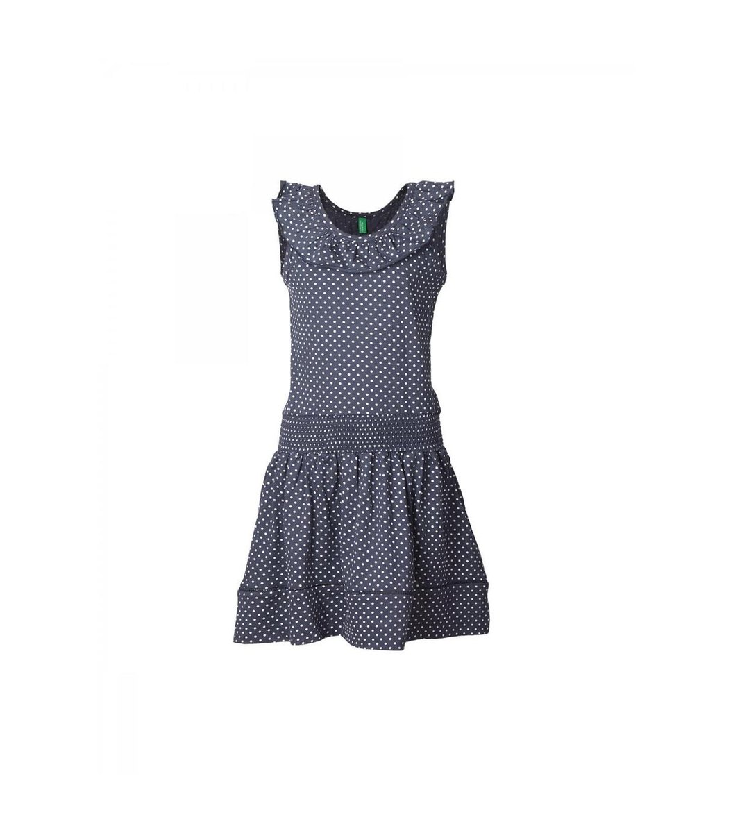 polka-dot-navy-blue-dress Polka Dot Navy Blue Dress