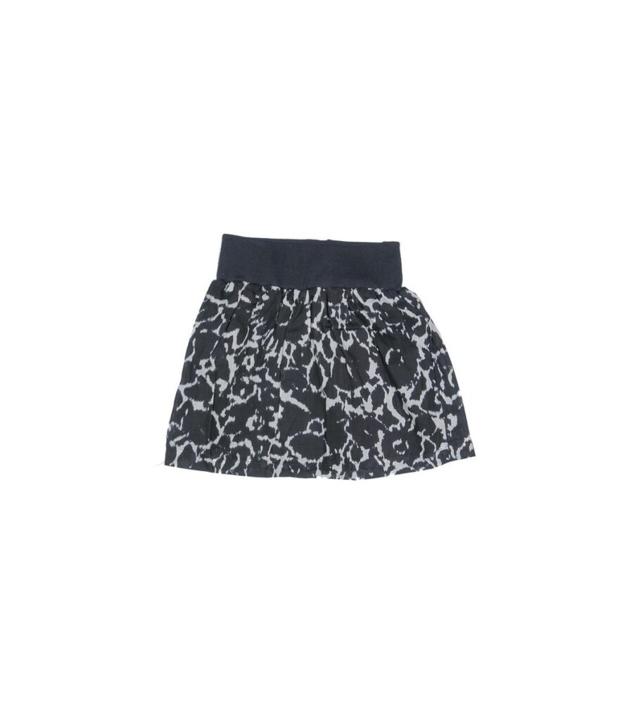 Printed Black Skirt