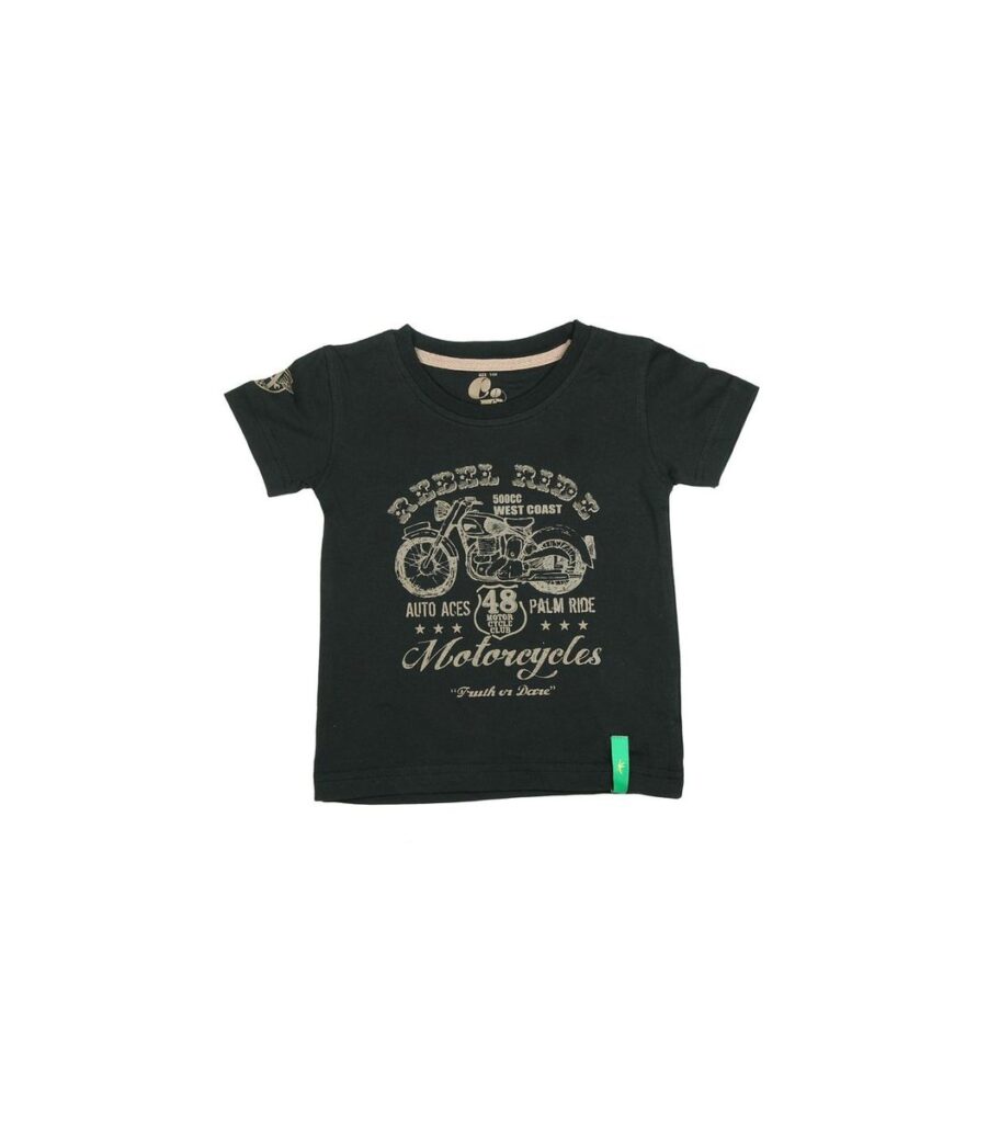 Printed Black T-shirt