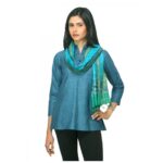 Printed Blue Stole