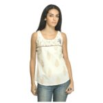 Printed Cream Top
