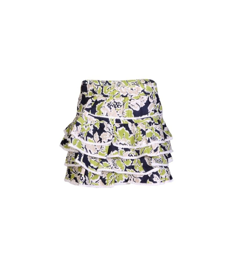 Printed Green Skirt