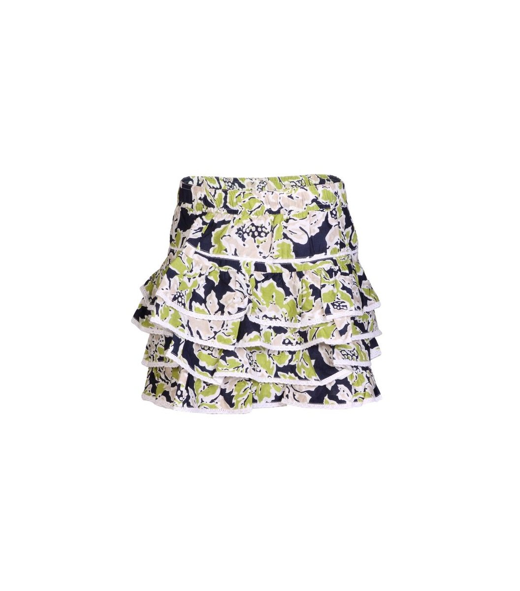 printed-green-skirt Printed Green Skirt