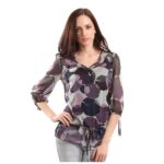 Printed Mauve Top