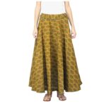 Printed Mustard Skirt