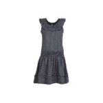 Printed Navy Blue Dress
