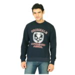 Printed Navy Blue Sweatshirt