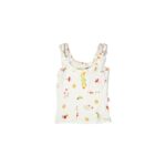 Printed Off White Top