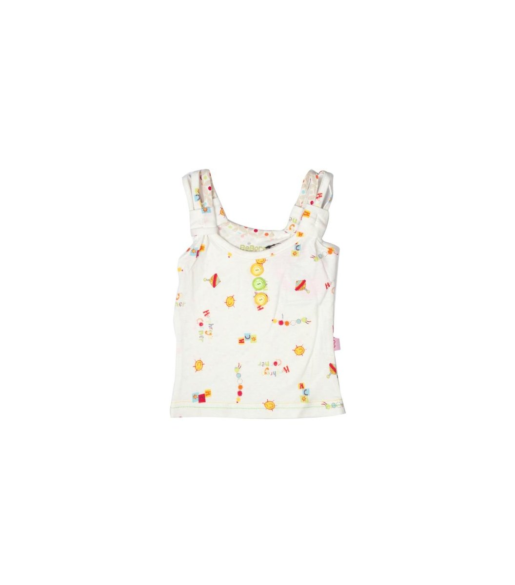 printed-off-white-top Printed Off White Top