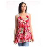 Printed Red Dress