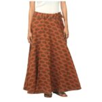 Printed Rust Skirt