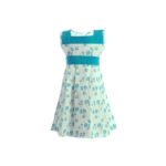 Printed Teal Dress