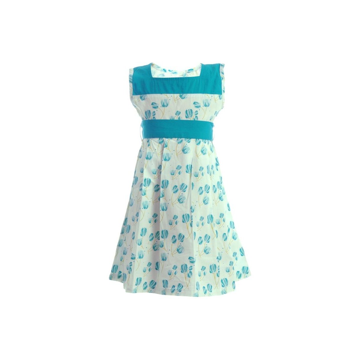 printed-teal-dress Printed Teal Dress