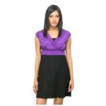 Purple & Black Dress