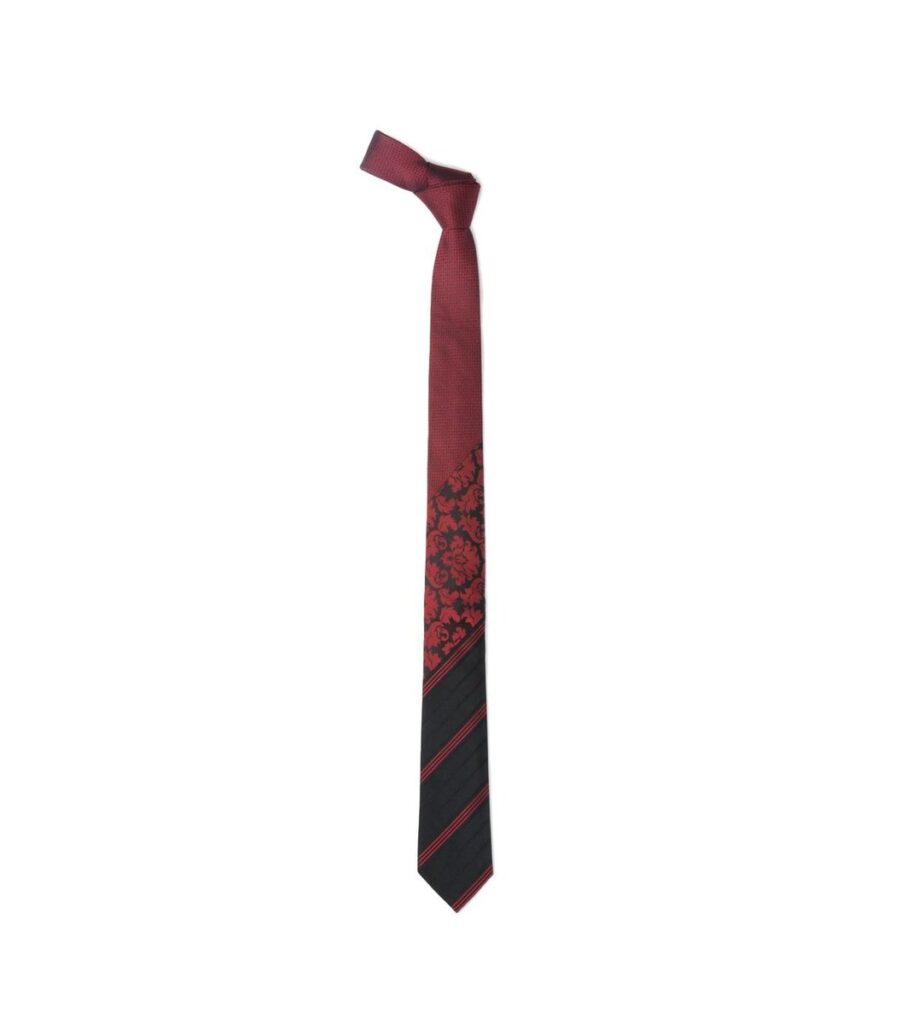 Red & Black Silk Tie