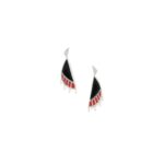 Silver & Black Earrings