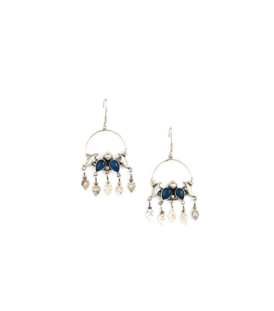 Silver & Blue Earrings