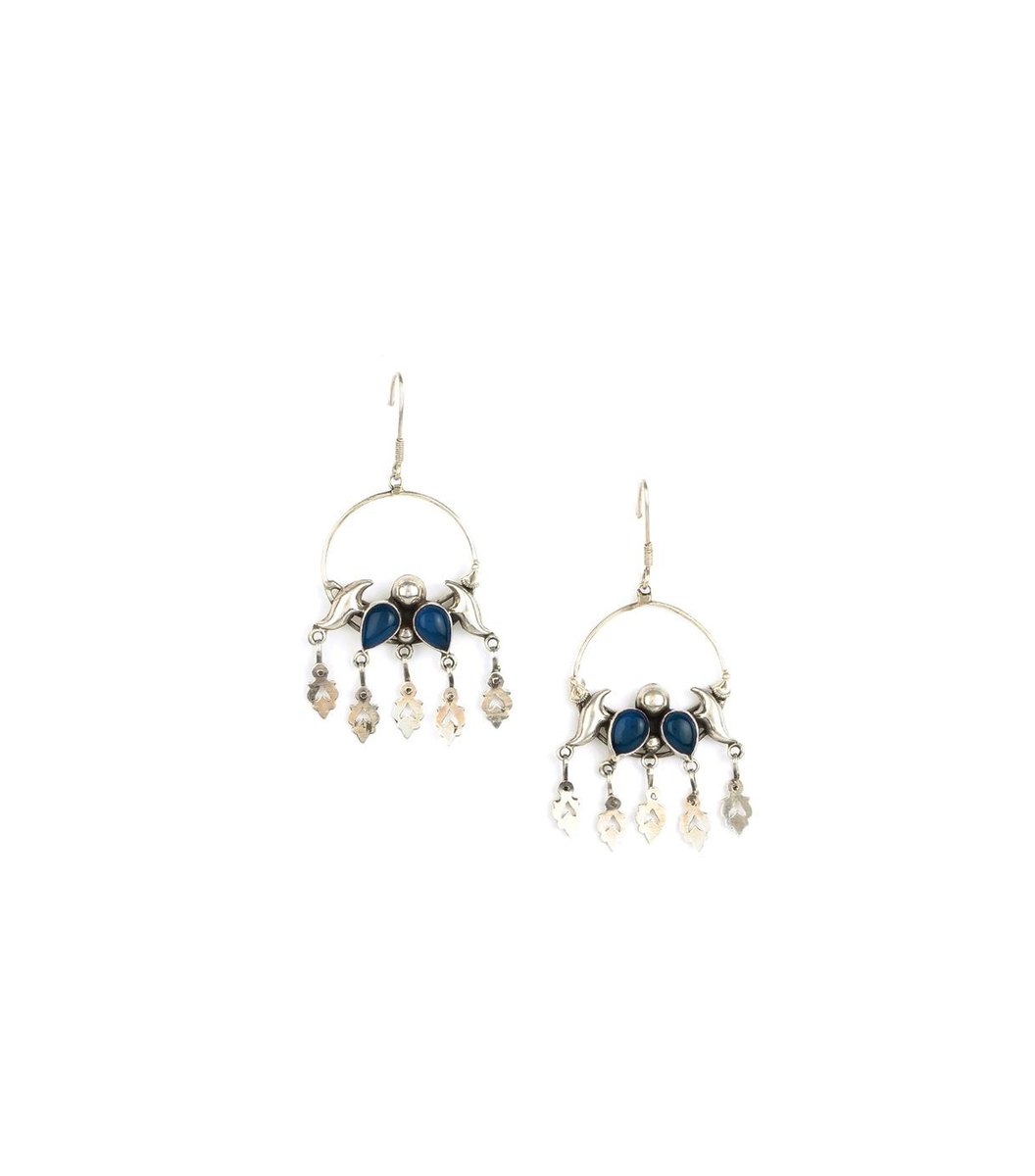 silver-blue-earrings Silver & Blue Earrings
