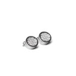 Silver Button Cover Cufflinks